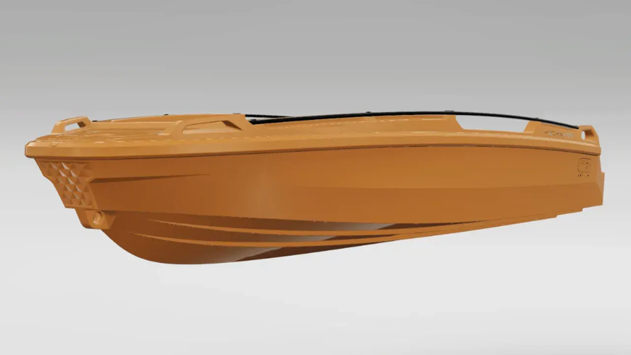 Hydra 460 Básica, vista de perfil en acabado mostaza