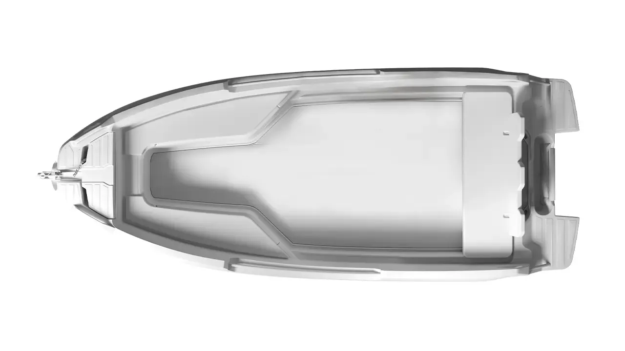 Hydra 530 Básica, vista cenital del interior de la bañera